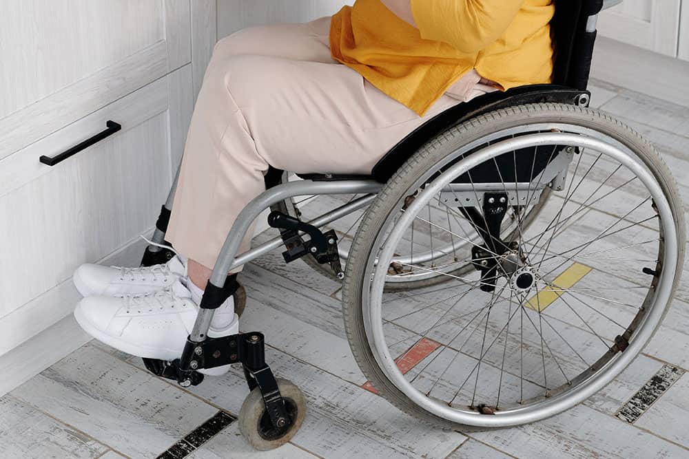 woman in wheelchair